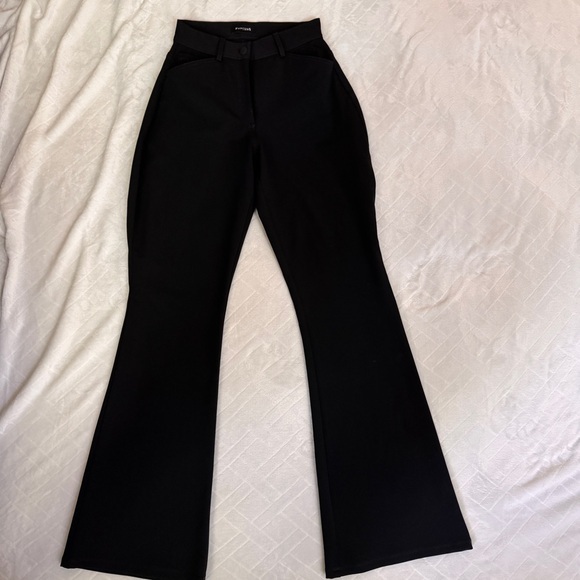 Elegant Black Flared Women's Pants